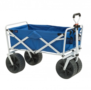 Mac Sports Collapsible Folding All Terrain Outdoor Beach Utility Wagon Cart, Blue 1