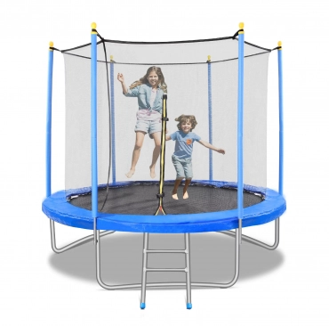 Maxkare 8FT Trampoline with 360 Safety Enclosure for Kids & Adults Outdoor Backyard, 300 lbs Weight Capacity 1