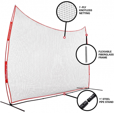 Rukket Sports Universal Multi-Sport Barrier Backstop Net, XL, 16 x 10 feet 2