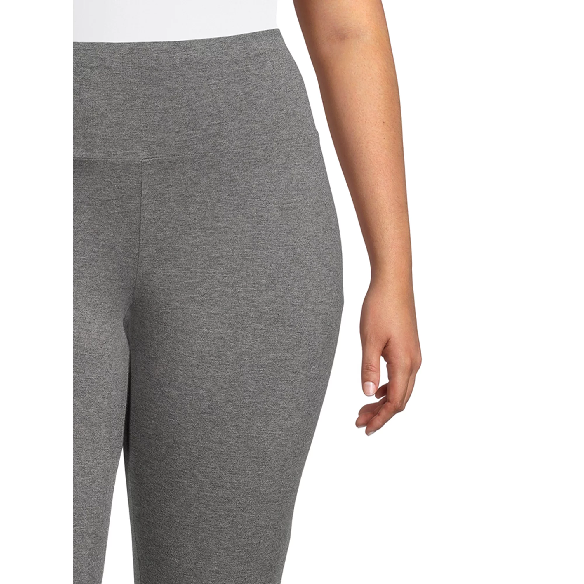 Terra & Sky Women's Plus Size Printed Capri Leggings, 2-Pack